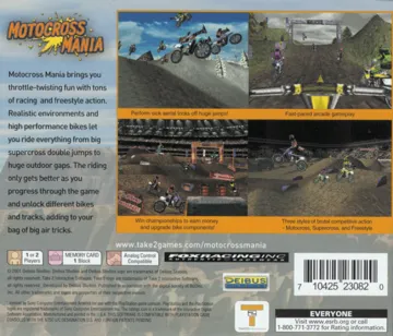 Motocross Mania (US) box cover back